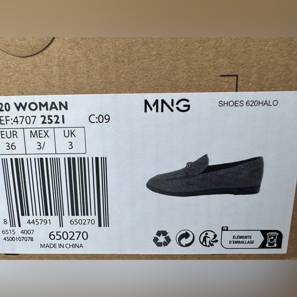 Mango Leather loafers with chain NiB - Picture 5 of 5